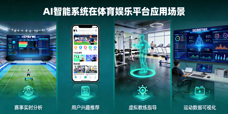 AI智能系统在体育娱乐平台中的应用场景示意图