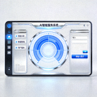 AI智能服务系统界面概念图