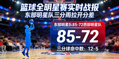 篮球全明星赛实时战报：东部明星队三分雨拉开分差
