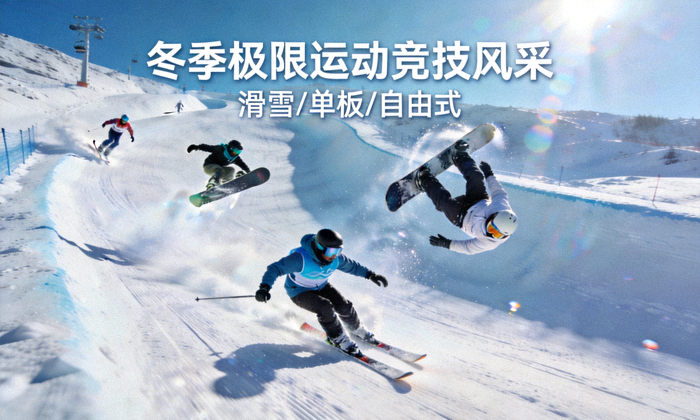 滑雪与极限运动资讯配图，展示冬季体育项目的竞技画面