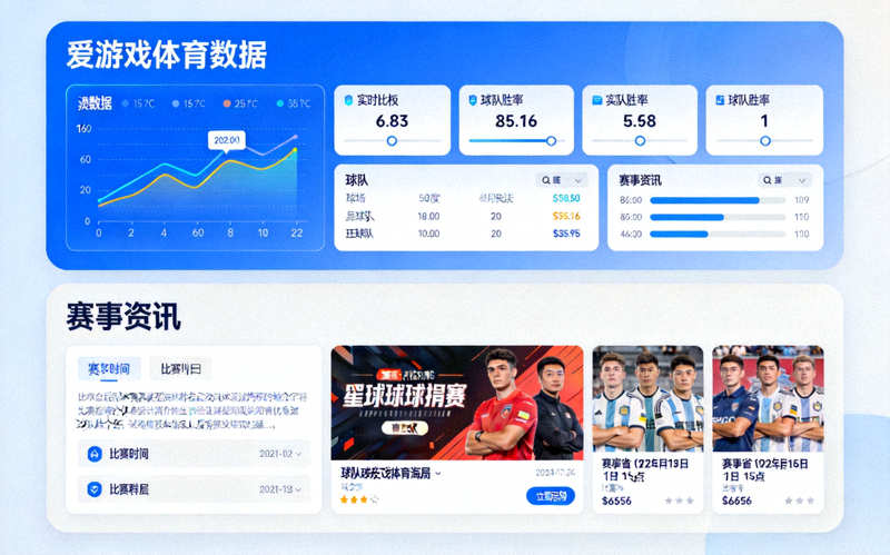 爱游戏体育数据与赛事资讯板块展示图