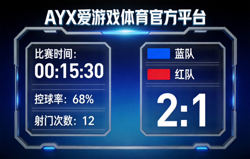 AYX爱游戏体育官方平台赛事直播间屏幕展示实时比赛数据与比分面板